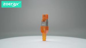 ZoeRax | ZOERAX RJ45 CAT8 Cat7 CAT6A Tool-Free Connector Toolless RJ45 Termination Plug Reusable Shielded for Ethernet Cables 10Gbps POE