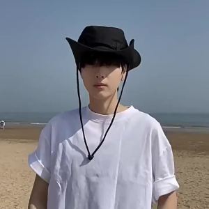 Mũ Chống Nắng Vành Rộng Dành Cho Nam Và Nữ Câu Cá Ngoài Trời Cắm Trại Đi Bộ Đường Dài Leo Núi Có Dây Chống Mũi Mũ Polyester Chắc Chắn