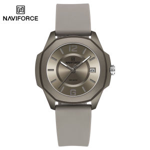 NAVIFORCE Women Watch 50m Waterproof Fashion Casual Simple Girls Watches Original  Quartz Calendar Rubber Strap NF7107