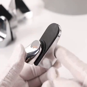 Bộ 2 Bas Kẹp Kệ Hợp Kim Kiểu Lưỡi Mèo Có Thể Điều Chỉnh Độ Dày Từ 3-20mm Cho Giá Đỡ Kệ Kính Kệ Gỗ Đa Năng