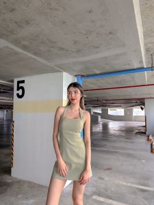 LALINDA - COOKIE DRESS เดรสสั้นคล้องคอ