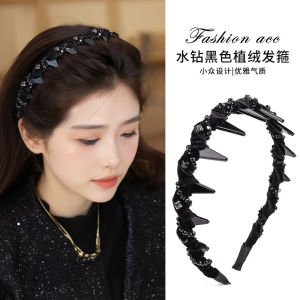 Elegant Water Diamond Lewis Paris Queen Hairband Womens New 2025 High Forehead Lady Anti-Aging Headband Face Slimming