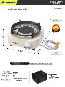 BSWOLF | Portable Outdoor Gas Stove Cooker Set