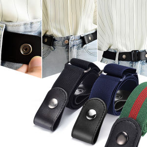 lastic Stretch Belt Double Snap Buckle Adjustable Waist Belt for Jeans Dress Pants Women Men⚡PH deliveryIn stock⚡