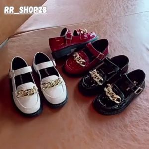 Pantofel Anak Perempuan Model Rantai & Sepatu Flat Anak Murah