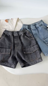 Quần short quần jean túi hộp phong cách hàn quốc cho bé trai size 11 kg tới 28kg BERNIE KIDS 25Q002