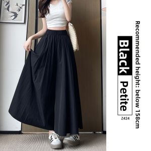 YAYANGREN | High Waist Flowy Skirt Pants For Petite Women