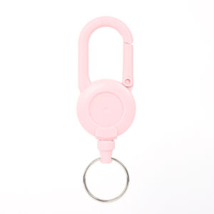 Macaron Anti-theft Easy-to-pull Buckle Rope Elastic Keychain Sporty Retractable Key Ring Anti Lost Yoyo Ski Pass ID Card