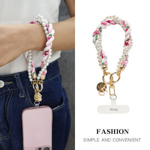 ZHENGEGE | Elegant Twisted Pearl Phone Lanyard