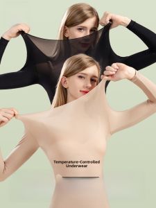 MiiOW | Ultra-Thin Heated Thermal Underwear Set For Women Cat Person Invisible Skin-Tight Warmth Generating Beauty Clothes Autumn Suit