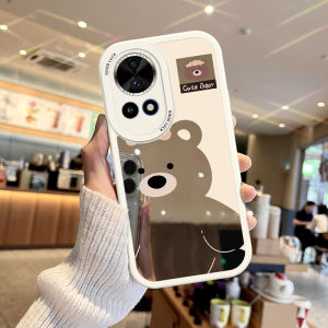 NAZHIMING | Cartoon Mirrored Bear Soft Silicone Phone Case