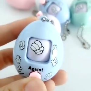 Đồ Chơi Móc Khóa Trứng Oẳn Tù Tì Bấm Nút Kéo Búa Bao Dân Gian Đeo Ba Lô Đồ Chơi Trẻ Em Giải Trí