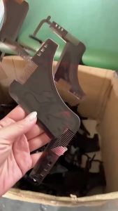 Beard Comb Sideburns Styling Comb Ribbon Brush Trimming Template Beard Styling Comb Makeup Comb Use With Beard Trimmer Or Razor