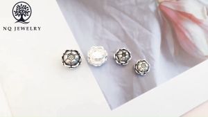 [HCM]Charm S925 hình hoa sen xỏ ngang 8.5mm - NQ Jewelry