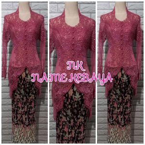 set kebaya pesta kebaya wisuda set kebaya ibu hajat kebaya serbahuna +longtoro + rok prisket