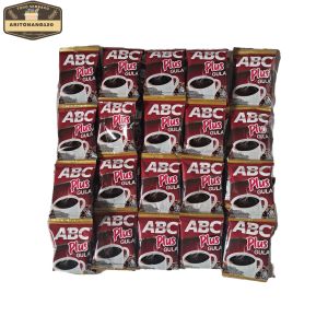 50 pcs 5 renceng kopi Abc Plus gula kopi hitam renceng murah promo