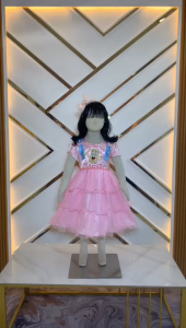 DRESS TUNG-TUNG SAHUR ANAK PEREMPUAN USIA 3 - 8 TAHUN VIRAL KEKINIAN BAJU GAUN PESTA PRINCESS ANAK TERBARU