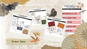 ISI 10 PCS COD Termurah Kartu Ucapan Terimakasih Kartu Penukaran Souvenir Kartu Kupon Souvenir Card Thanks Card Kartu Pernikahan