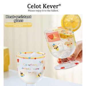 Cute Fruit Juice Drink Cup Glass