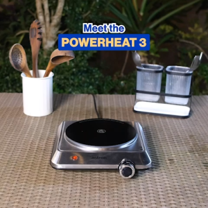 Astron POWERHEAT 3 Electric Infrared Stove | Ceramic Glass Plate | Any high heat resistant cookware can be used