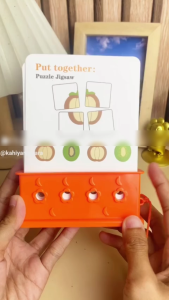 Mainan Flash Card Kunci Logika Montessori Kreatif Anak Edukasi Permainan Kartu Toys Meningkatkan Focus dan Kecerdasan Otak Indonesia Inggris