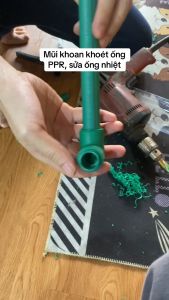 BỘ MŨI KHOAN XOẮN SỬA ỐNG NƯỚC PPR MŨI KHOÉT ống NHIỆT bị gãy cho ống đường kính 20mm 25mm 32mm - Tùng Thanh Kim Khí
