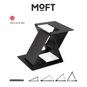 MOFT Invisible Thin Z Sit-stand Laptop Desk Portable Ajustable Sit-Stand Angles Compatible with Most Laptops