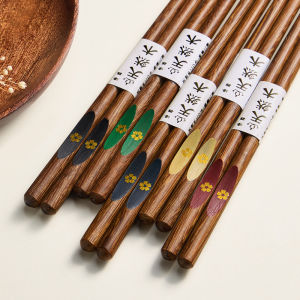 High-End Japanese Style Chopsticks Creative Anti-Mold Sharp Tip Home Use Real Wood Anti-Slip Chicken Wing Wood One Person One Chopstick
