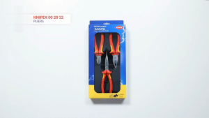 KNIPEX 00 20 12 VDE 1000V Insulated Plier Set 3pc Original Made in Germany Electrician Combination Diagonal Cutter Snipe Nose Heavy Duty Tool Kit