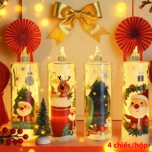 4-6 Chiếc Đèn LED Không Cháy Nến Điện Hoạt Động Bằng Pin Đèn Trà Điện Cho Nhà Thờ Bàn Thờ Nhà Cầu Nguyện Trang Trí Giáng Sinh