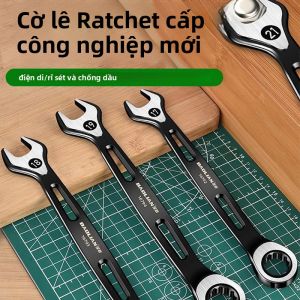 72 Răng Kết Hợp Bộ Cờ Lê Bánh Cóc Cờ Lê Hệ Mét Mở & Đầu Vòng Đa Năng Chống Trơn Trượt Thép Chrome Vanadium Để Bảo Trì Kim Loại Sửa Chữa