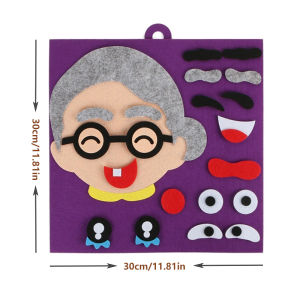 1/4pcs DIY Emotion Change Puzzle Toys Creative Facial Expression Kids Learning Educational Toys For Children Funny Set Fun Gift