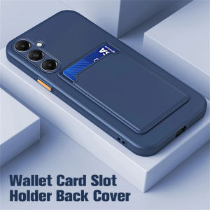 For Samsung Galaxy A17 5G Case For GalaxyA17 4G A 17 Card Slot Holder Straigh Silicone Phone Back Cover Shockproof Bumper Fundas