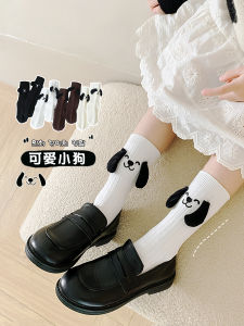 ถุงเท้าเด็กผ้าฝ้ายแท้ ถุงเท้าหูแมวสำหรับเด็กผู้หญิง ถุงเท้าครึ่งแข้งลายการ์ตูน ถุงเท้าฤดูใบไม้ร่วง/ฤดูหนาว สำหรับเด็กชายและเด็กหญิง