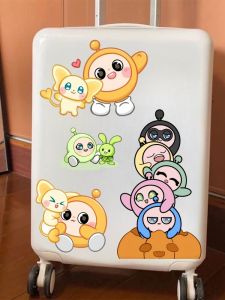 Adorable Party Pattern Stickers Self-Adhesive Decorative Painting Sunscreen Waterproof for Luggage Window Door Glass Decoration