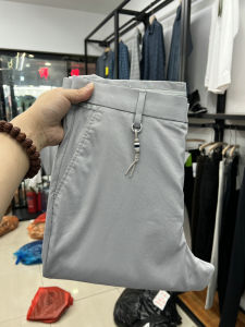 Quần Dài Nam Thường Ngày Mỏng Thoải Mái Mùa Xuân Hè Quần Dài Màu Trơn Mềm Mại Thoáng Khí Quần Dài Ống Đứng Thời Trang