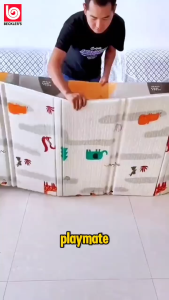 (Becklers) SNI Playmat Lipat Anak Motif 8MM Matras Bayi Lapisan Tebal 2 Ukuran+Bonus Tas Playmat