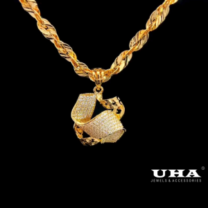 M1041 Mặt dây chuyền nữ đính đá CZ cao cấp sáng lấp lánh UHA