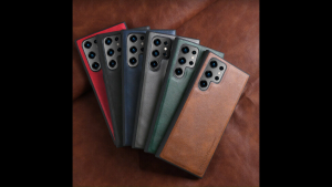 (จัดส่งจากประเทศไทย) Samsung Galaxy S22 Ultra - X-Level เคสหนังแท้แบบยืดหยุ่น ฝาหลัง