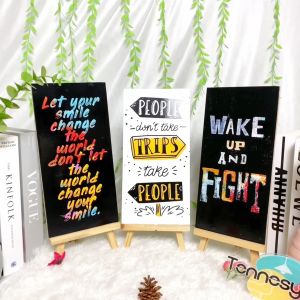 HIASAN DINDING KATA MOTIVASI WALL DEKOR PAJANGAN KAYU POSTER DEKORASI DINDING KAMAR RUMAH