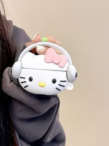 Cute Cartoon Kitty Cat Earfree I5 Earphone Protective Case Soft Silicone Shockproof Digital Accessories for Music Lovers