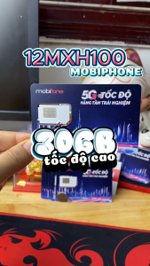 ( FLASH SALE ) Sim 5G trọn gói 1 năm không nạp tiền 12TD49 - 12MXH100 Không Giới Hạn Data Xài Miễn Phí cả năm - Bảo hành 1 ĐỔI 1 FREESHIP - CHƯA KÍCH HOẠT.