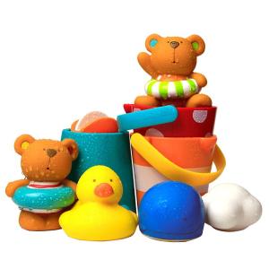 Hape | Spray Water Rubber Duck Bath Toy for Baby