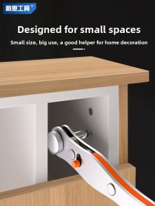 Miniature Reversible Ratchet Screwdriver 90 Degree Right Angle Turn L Type Handle Phillips And Flat Head Socket Screwdriver