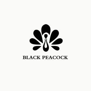 Vitrase/Lapisan/Hook Style - White Sheer Black Peacock