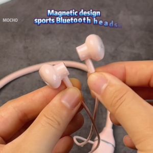 MOCHO Model Leher Gantung W3 Bluetooth Headphone Gerakan Mode Ringan Musik Earphone Bluetooth baru