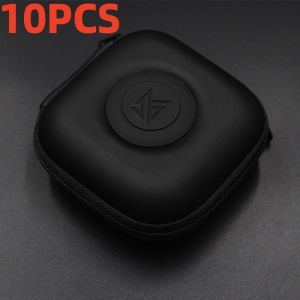 KZ | KZ PU Black Wired Earphone Storage Bag In Ear Handheld Wired Headphone Case Earplug Protection Kit Headset Storage Bag