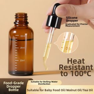 HUAZINIAO | Food Grade Measuring Glass Baby Oil Bottle