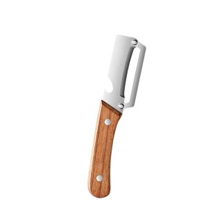 Kitchen Peeler Stainless Steel Vegetable Peeler with Wooden Handle for Peeling and Slicing Fruits and Vegetables Kitchen Tool