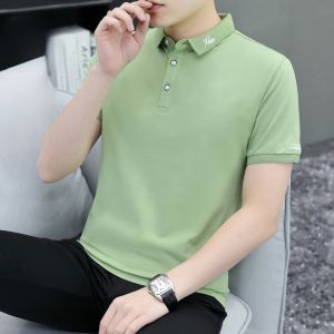 ROMON | เสื้อยืดคอโปโลผู้ชาย Roem แขนสั้น ผ้าไหมน้ำแข็งบาง ระบายอากาศได้ดี แห้งเร็ว ปกโปโล แขนสั้น แฟชั่นฤดูร้อน